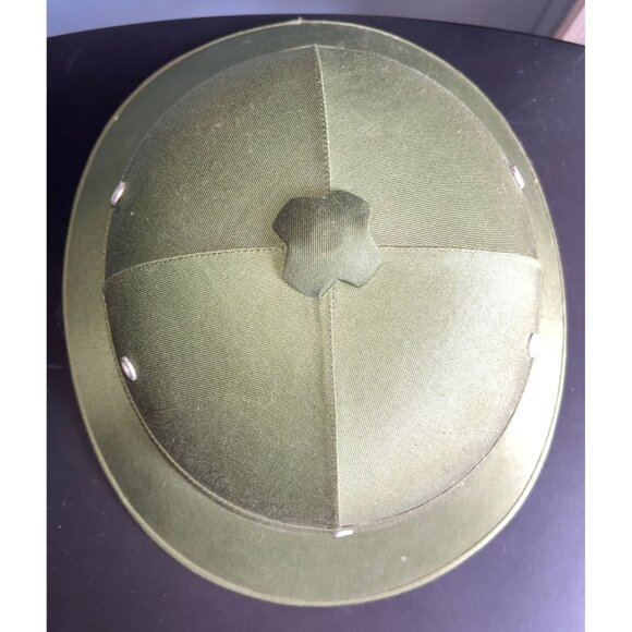 Vietnamese Pith Fiber Green Helmet Military Surplus Vintage Militaria - Picture 5 of 12